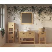 Koupelnová skříňka pod umyvadlo Naturel Country 90x72,5x51 cm přírodní COUNTRY90ZBUMNA. obr. 3 