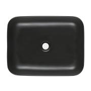 Umyvadlo na desku SAT Infinitio 50x39 cm černá mat bez přepadu SATINF5039BKM. obr. 3
