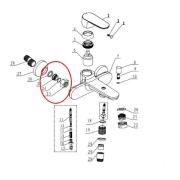 Převlečná matka Lucida LU222 NDLUPREVLMATKASET. Technický nákres&nbsp;