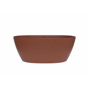 Volně stojící vana SAT Aula 160x78,7 cm litý mramor levá i pravá cooper brown SATAULA1600CB.  (3)