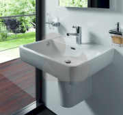 Umyvadlo Laufen Pro 55x48 cm otvor pro baterii uprostřed H8189510001041 (obr. 2)
