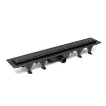 Sprchový žlab SAT 80 cm plast černý mat ZLAB80BL