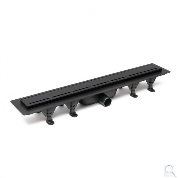 Sprchový žlab SAT 80 cm plast černý mat ZLAB80BL obr. 1