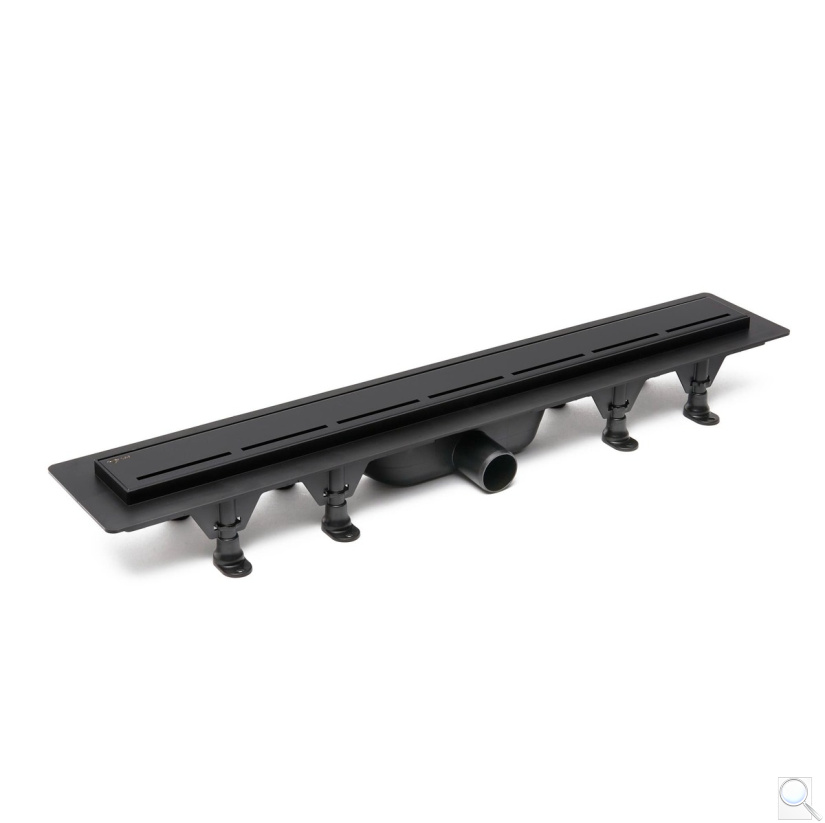 Sprchový žlab SAT 80 cm plast černý mat ZLAB80BL. obr. 1