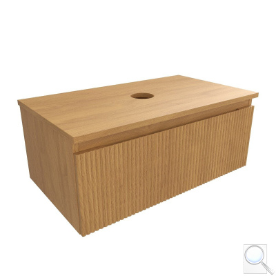 Koupelnová skříňka s krycí deskou SAT Evolution 78x30x44,5 cm dub medový mat SATEVO80DMD. obr. 1