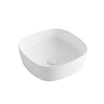 Umyvadlo na desku SAT Project 37x37 cm bez otvoru na baterii SATUMPRO3737SR