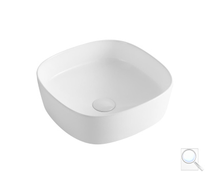 Umyvadlo na desku SAT Project 37x37 cm bez otvoru na baterii SATUMPRO3737SR. obr. 1