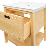 Koupelnová skříňka s umyvadlem Naturel Country 65x85x53 cm přírodní COUNTRY65ZNA. obr. 4