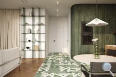 Dlažba Fineza Terra olive zelená - 