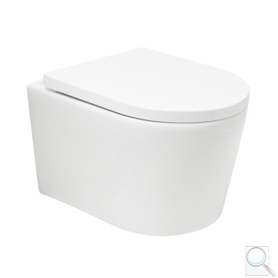 WC se sedátkem softclose závěsné SAT Brevis bílé vírové SATBRE010RTORP. obr. 1