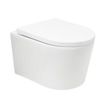 WC se sedátkem softclose závěsné SAT Brevis bílé vírové SATBRE010RTORP