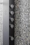 Sprchový panel SIKO na stěnu černá/chrom ALUSHOWERC (obr. 10)