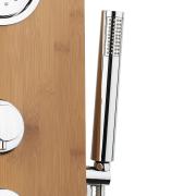 Sprchový panel Anima Bamboo Shower na stěnu s pákovou baterií bambus BAMBOOSHOWER. obr. 4 