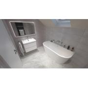 Volně stojící vana SAT Katy 160x75 cm akrylát, ke zdi, SATKATY1600. obr. 5