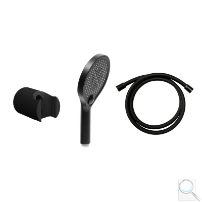 Sprchová hlavice s hadicí SAT černá matná SATBSDPSETC1. obr. 1