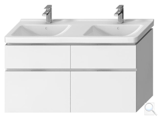 Koupelnová skříňka pod umyvadlo Jika Cubito 128x46,7x68,3 cm bílá H40J4274025001. obr. 1