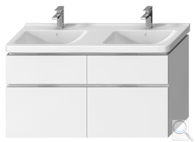 Koupelnová skříňka pod umyvadlo Jika Cubito 128x46,7x68,3 cm bílá H40J4274025001. obr. 1