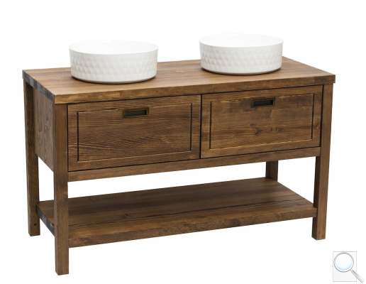 Koupelnová skříňka pod umyvadlo Naturel Country 120x72,5x51 cm palisandr COUNTRY120ZBUMPA. 