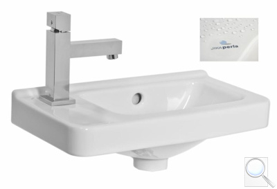 Umyvadlo Jika Cubito 45x25 cm otvor pro baterii vlevo H8114231001051. obr. 1