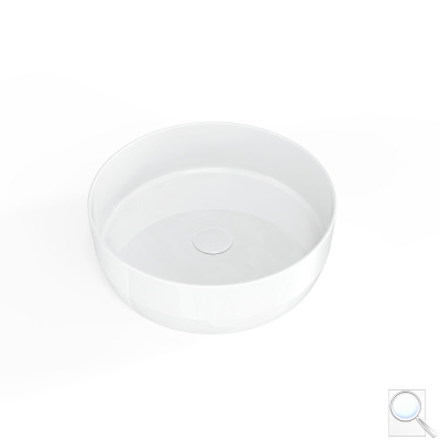 Umyvadlo na desku SAT Infinitio 39x39 cm lesk bez přepadu SATINF3939. obr. 1