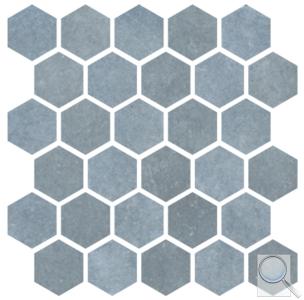 Mozaika Cir Materia Prima north pole hexagon modrá