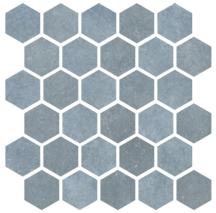 Mozaika Cir Materia Prima north pole hexagon modrá