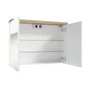 Zrcadlová skříňka Naturel Stilla + LED 80x60 cm bílá STILLAE08002. obr. 2 