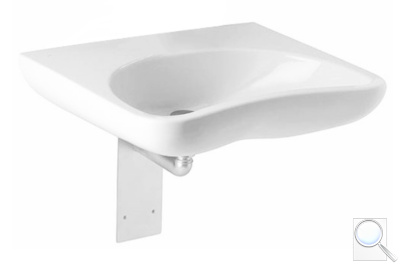 Bezbariérové umyvadlo Jika Mio 65x55 cm bez otvoru pro baterii H8137140001091. obr. 1