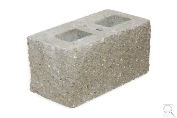 Tvarovka štípaná ze 3 stran - koncová dělitelná. KB 11-21 B Přírodní, povrch štípaný