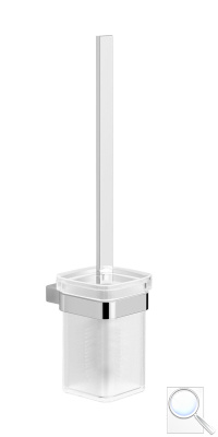 WC štětka SAT Simply S chrom/mléčné sklo SATDSIMS37. obr. 1