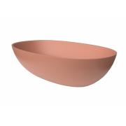 Umyvadlo na desku SAT Aula 60x36 cm růžová mat bez otvoru pro baterii, bez přepadu SATAU6036P. obr. 3 