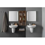 Umyvadlo Geberit Selnova 55x44 cm otvor pro baterii uprostřed 500.315.01.7. obr. 2 