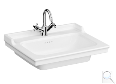 Umyvadlo Vitra Ricordi 65x53 cm otvor pro baterii uprostřed 7801-003-0001. obr. 1
