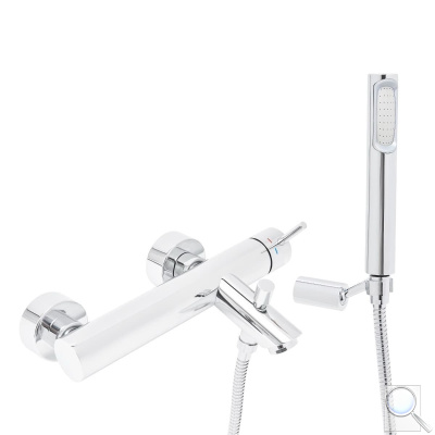 Vanová baterie Paffoni Light se sprchovým setem 150 mm chrom lesk LIG023. obr. 1