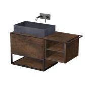 Koupelnová skříňka pod umyvadlo Naturel Oxo 110x58x50 cm měď mat OXO110L701ZKDPM. obr. 2