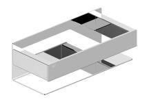 Polička SAT Vision chrom SATDVIPOLCH