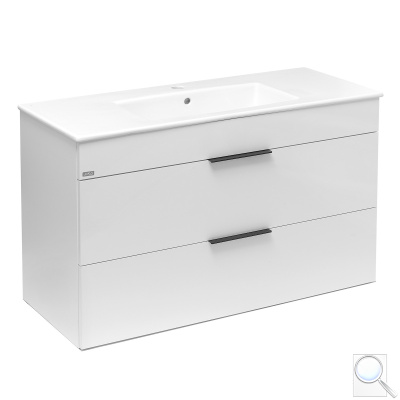 Koupelnová skříňka s umyvadlem Jika Plan 100x44,1x62,2 cm bílá H4536521763001. obr. 1