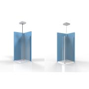 Upevňovací rameno 120 cm SAT Walk-in. Situace Stropní zavěšení&nbsp;