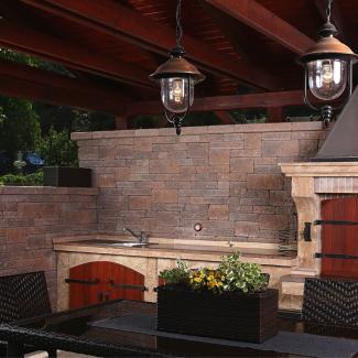 CS BETON - Venkovní osvětlení - OBRÁZEK č. 2  - Pergola ze systému NATURBLOK