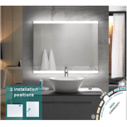 Zrcadlo s LED osvětlením Naturel 100x70 cm EMMA10070. obr. 4&nbsp;