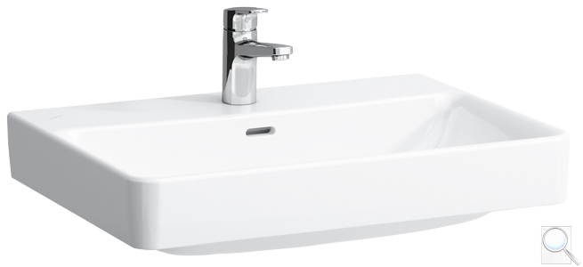 Umyvadlo Laufen Pro S 55x46,5, 65x46,5, 70x46,5 cm otvor pro baterii uprostřed. 