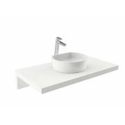 Umyvadlo na desku Ravak Moon 40x40 cm bez otvoru pro baterii, bez přepadu XJN01300001 MOONUM1C. obr. 2