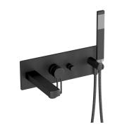 Vanová baterie Paffoni Ringo včetně podomítkového tělesa černá RIN001NO. obr. 2&nbsp;