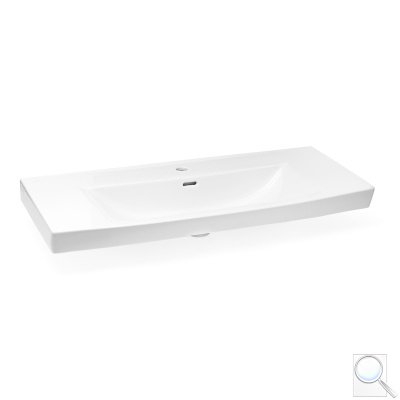 Nábytkové umyvadlo Laufen Pro Nordic 100x42 cm otvor pro baterii uprostřed H8109580001041. obr. 1
