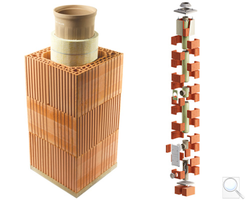 Komínový komplet HELUZ - IZOSTAT. obr. 1