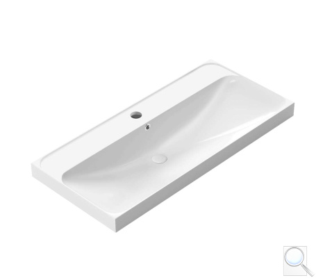 Nábytkové umyvadlo SAT Brevis 101x47,5 cm otvor pro baterii uprostřed SATBRE10046. obr. 1