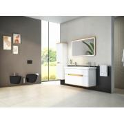 Bidet závěsný černý, vnitřní přívod RN020BL. obr. 2