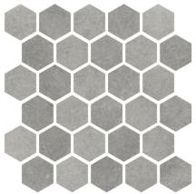 Mozaika Cir Materia Prima metropolitan grey hexagon šedá