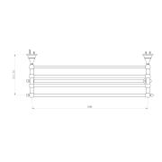 Držák ručníků WF Industrial olejem gumovaný bronz SIKODWFS31. obr. 2&nbsp;