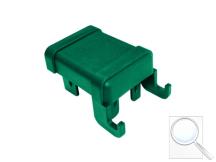Čepička pro sloupek Pilodel® 60×40 mm s háčky na čele, zelená, PVC